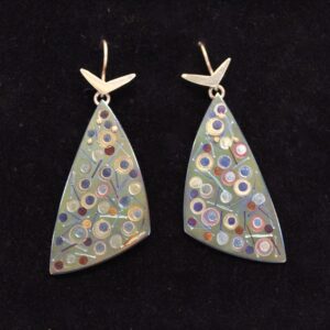 Titanium 'Kaleid'  drop earrings