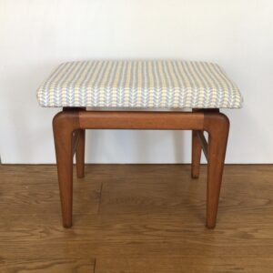 A lovely Siesta 1950's beech stool with Scandinavian fabric top (reserved for Lisa)