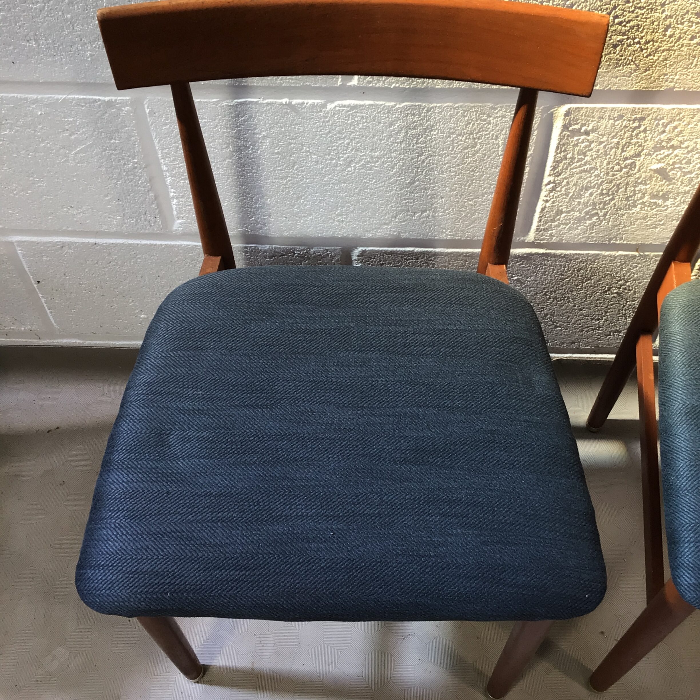 Four 1960's Greaves and Thomas takes chairs ,reupholstered in grey. - Image 5
