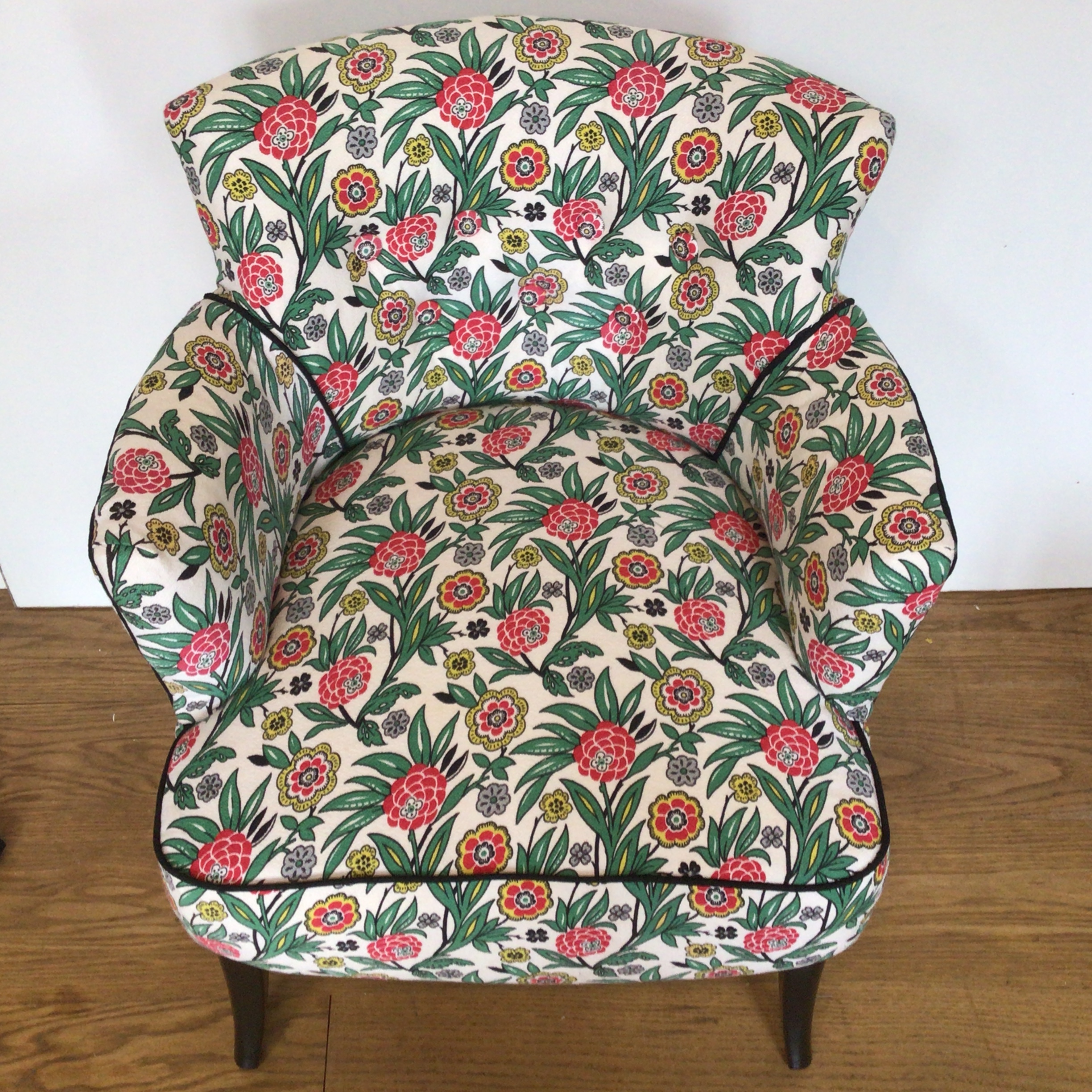 A lovely 1930's chintz chinoiserie/ Art Deco style Arm chair - Image 2