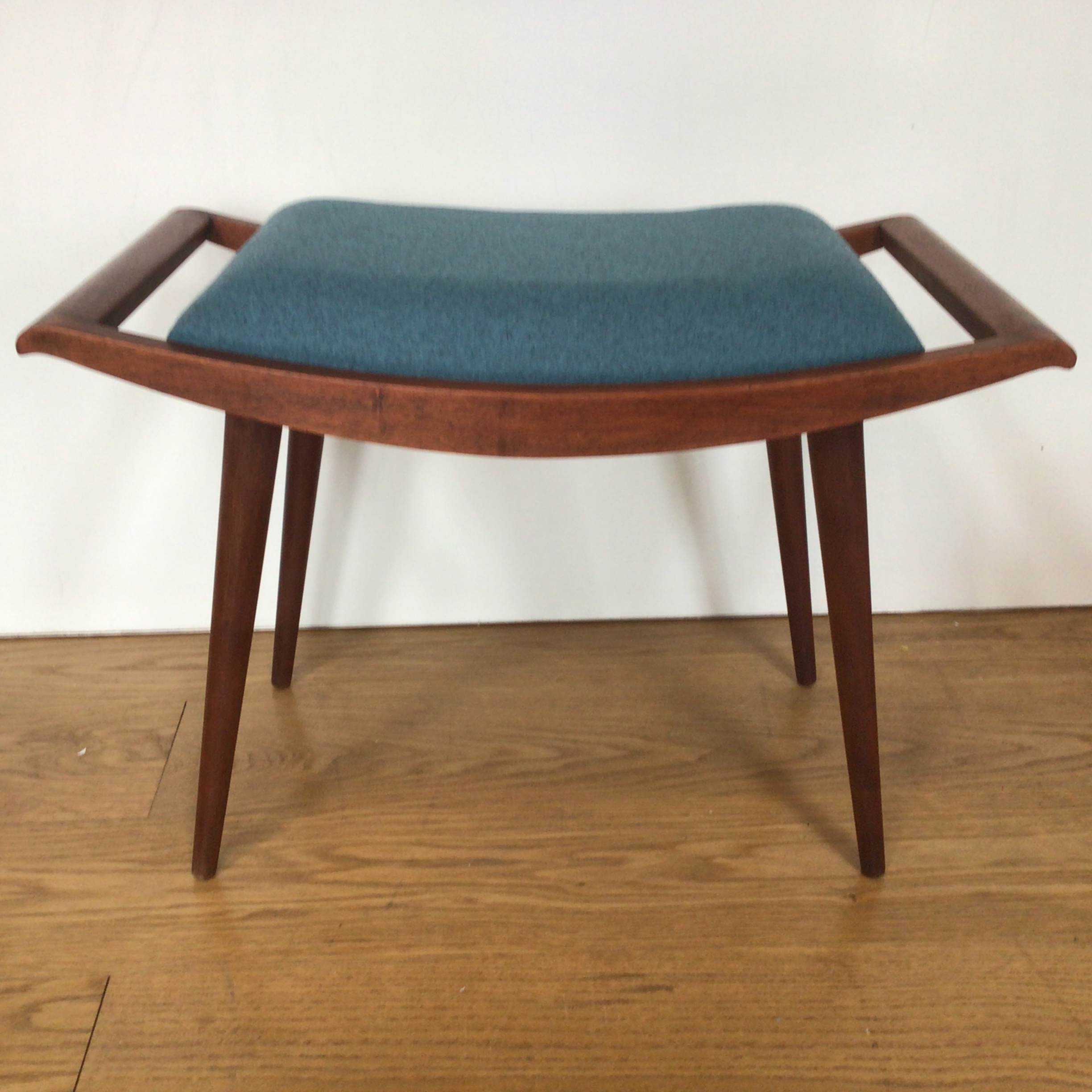 A lovely mahogany midcentury dressing table stool