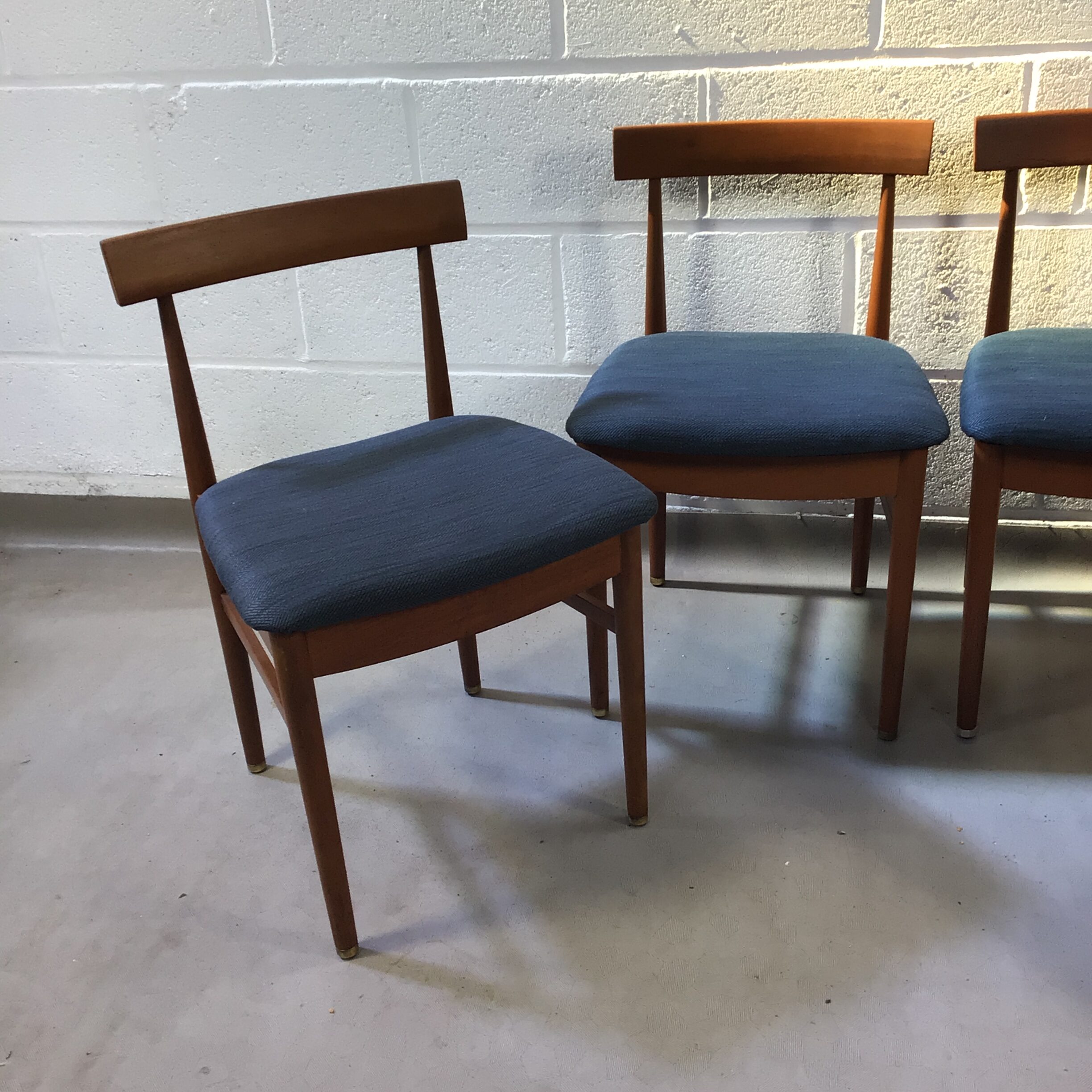 Four 1960's Greaves and Thomas takes chairs ,reupholstered in grey. - Image 10
