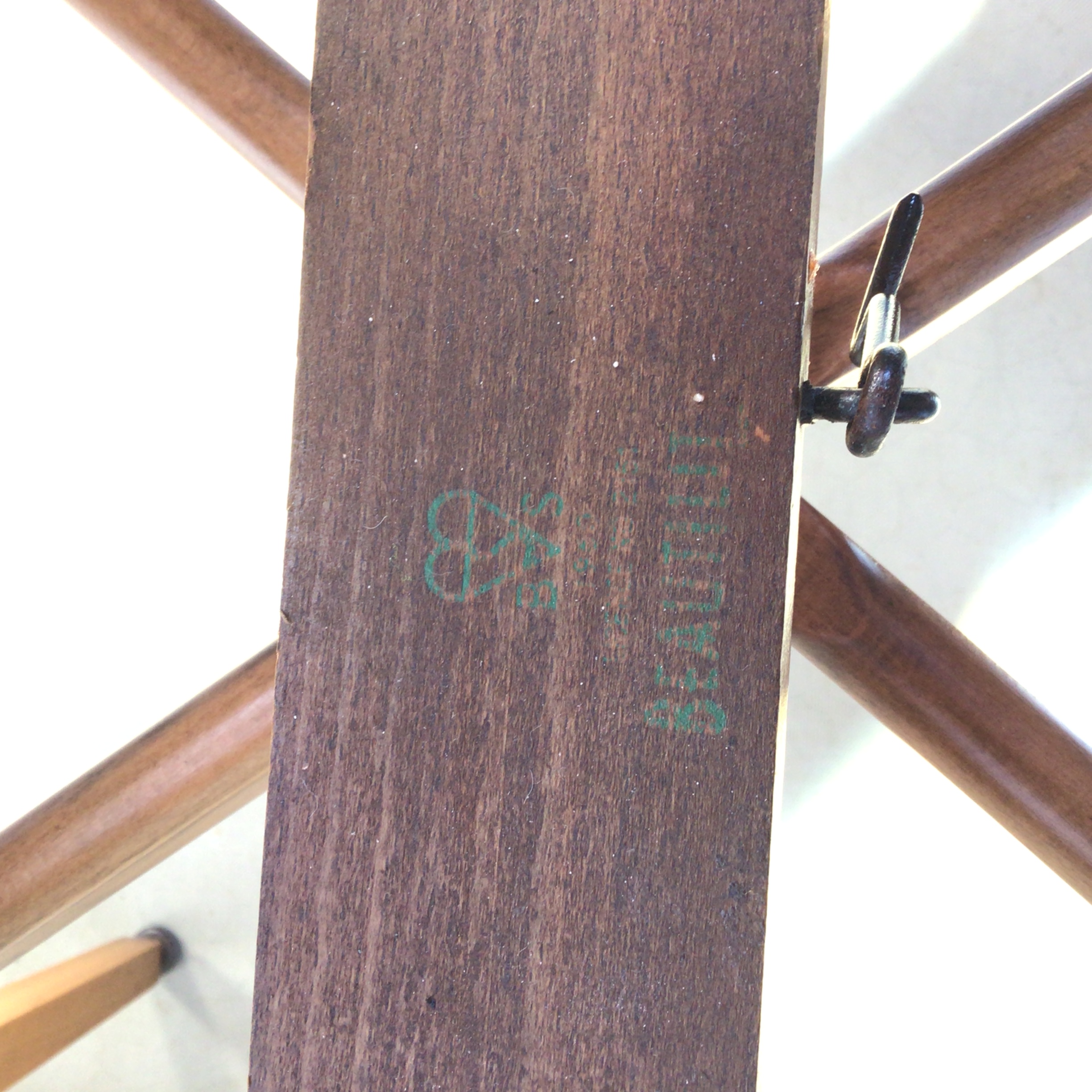 A 1950s walnut New Oslo range extending Beautili-Tea Table with occasional table by Beautility - Image 6
