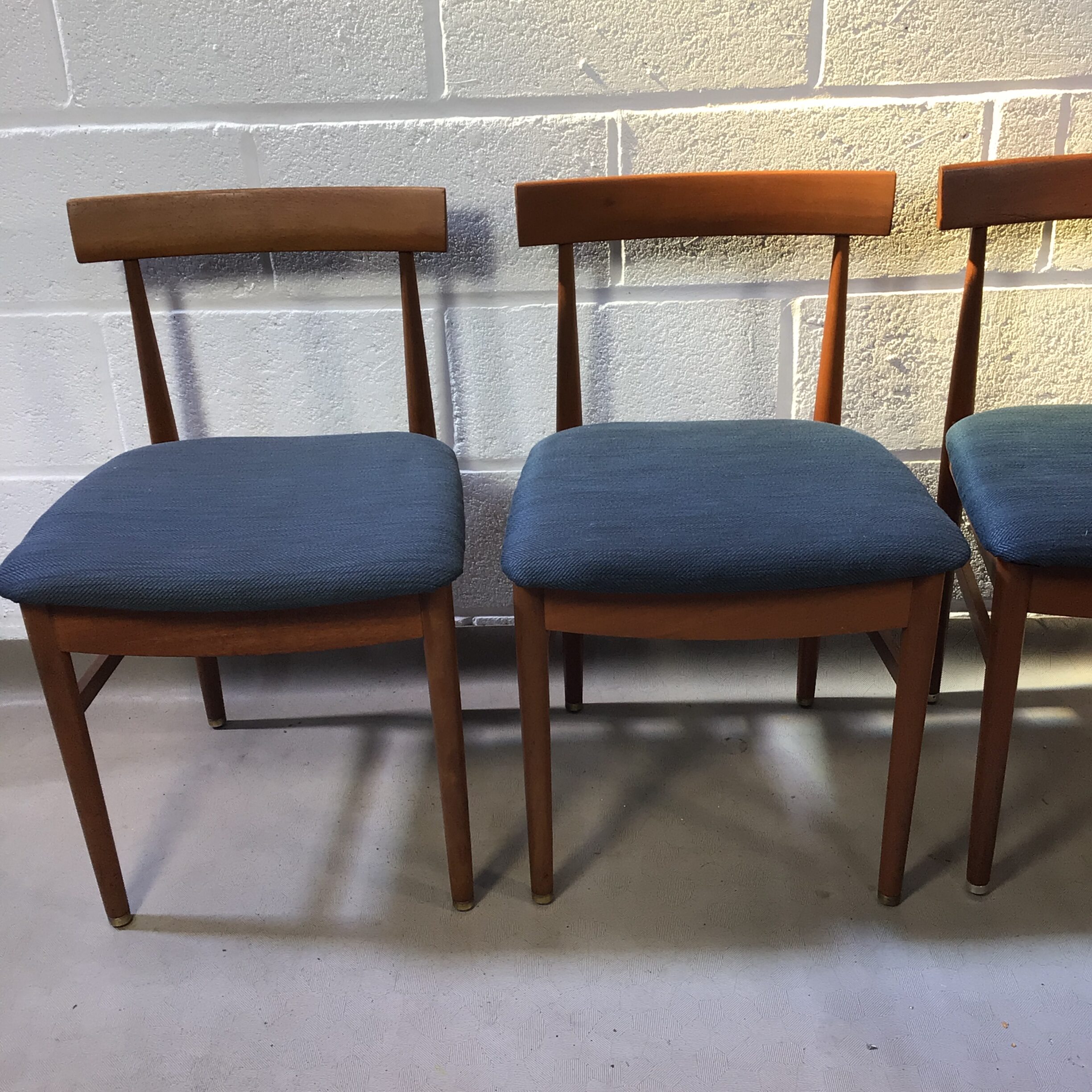 Four 1960's Greaves and Thomas takes chairs ,reupholstered in grey. - Image 9