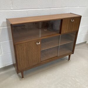 A teak Nathan bookcase/ display cabinet