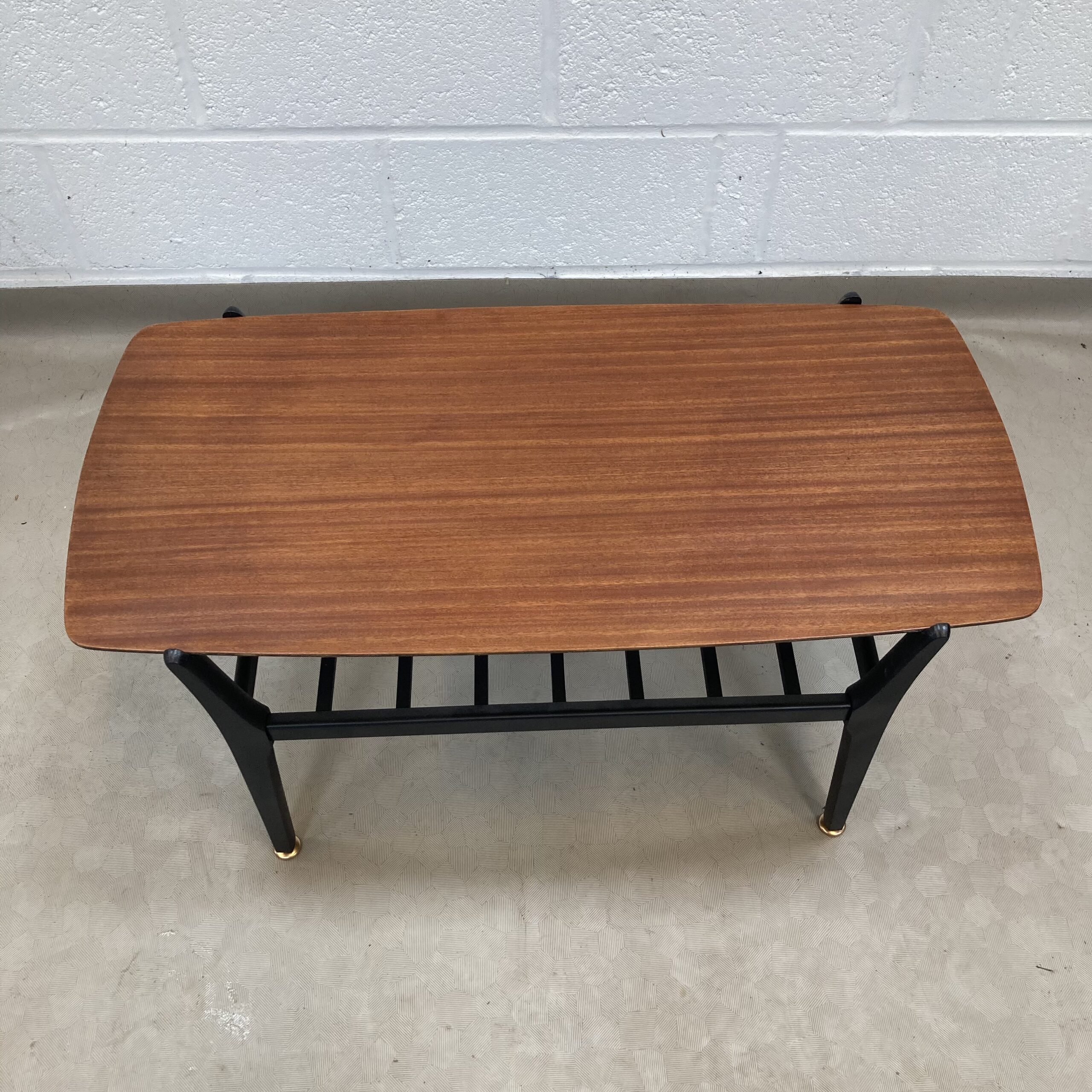 A Nathan teak and black two tiered Coffee table - Image 8