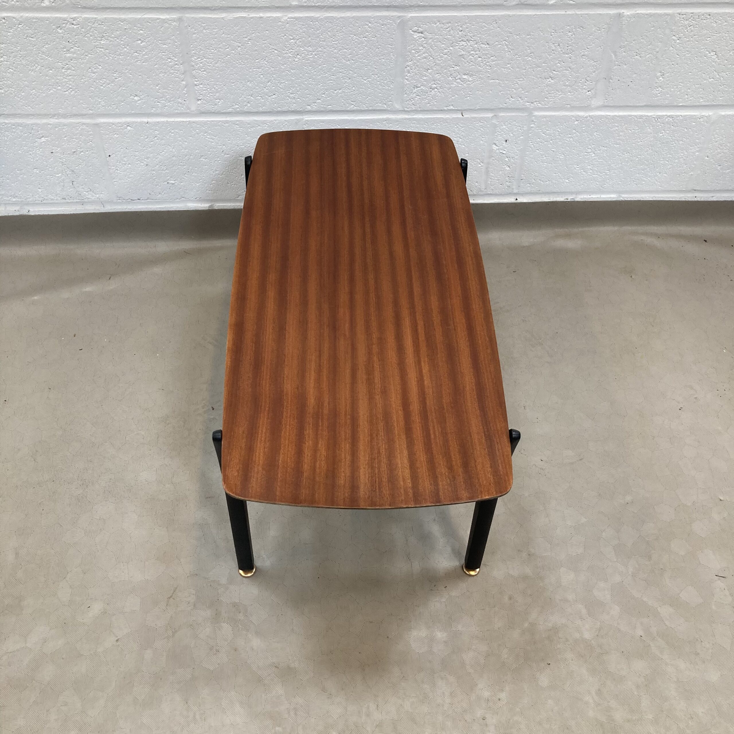 A Nathan teak and black two tiered Coffee table - Image 6