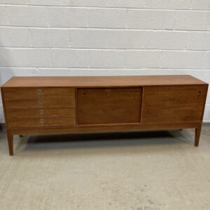 A Midcentury Archie Shine for Heals teak sideboard.