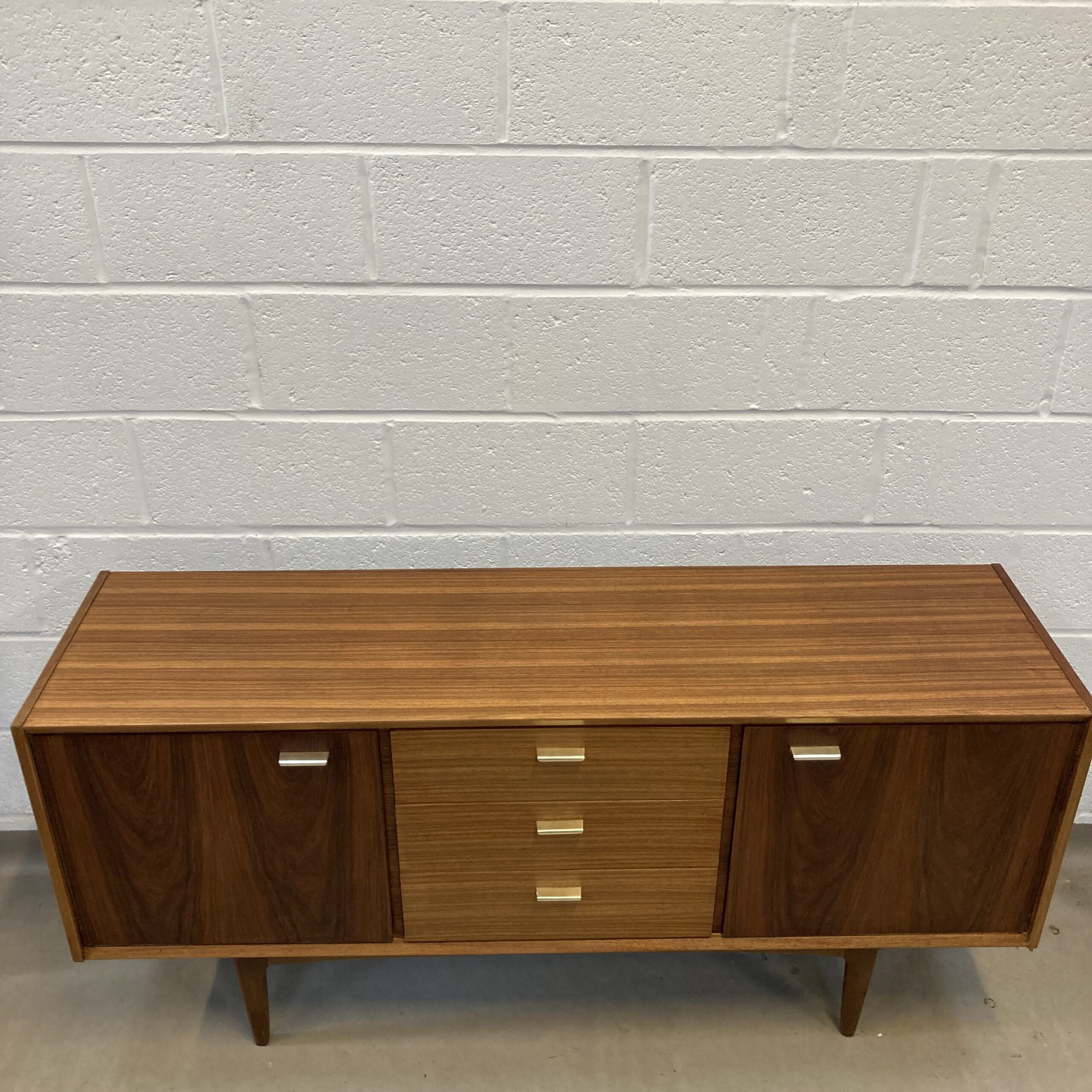 A lovely midcentury walnut and teak Wrighton sideboard - Image 2