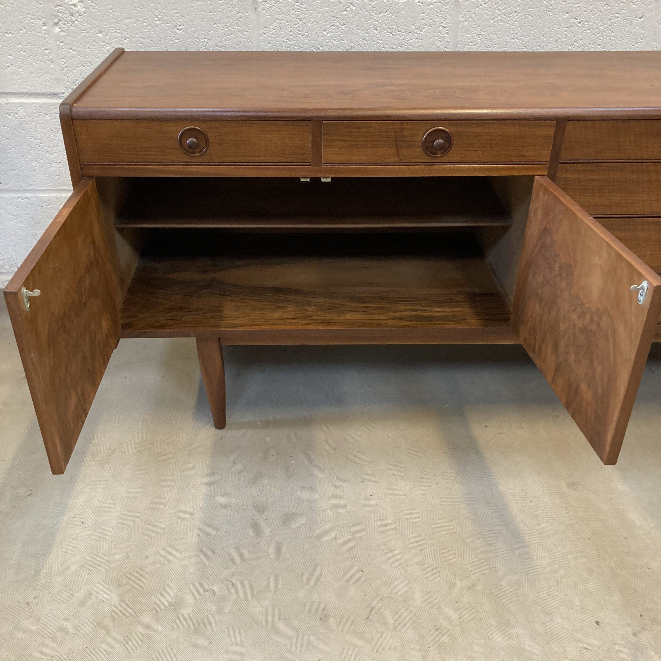 A Midcentury Robert Heritage for Archie Shine walnut sideboard. - Image 4
