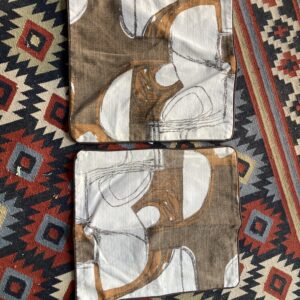 Two midcentury brown cushions. Reserved