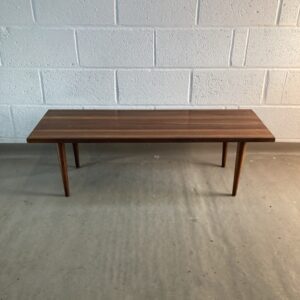 1960’s Solid block teak top coffee table