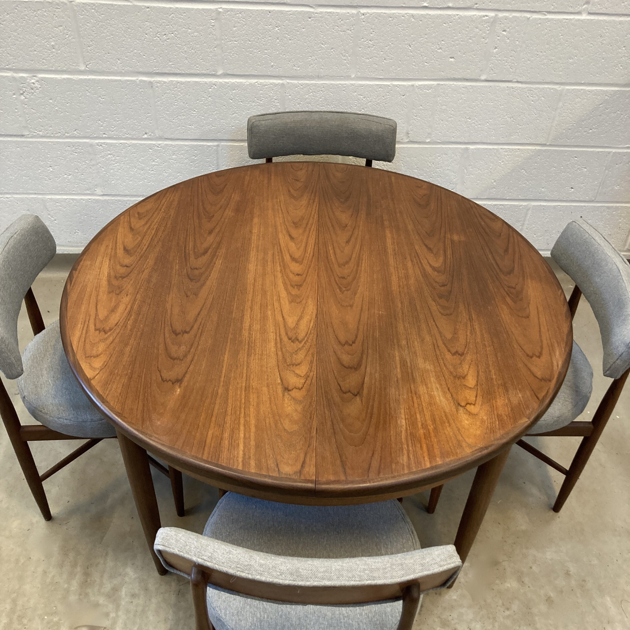 A 1960s G-plan fresco table and four Victor Wilkins designed Fresco chairs - Image 9