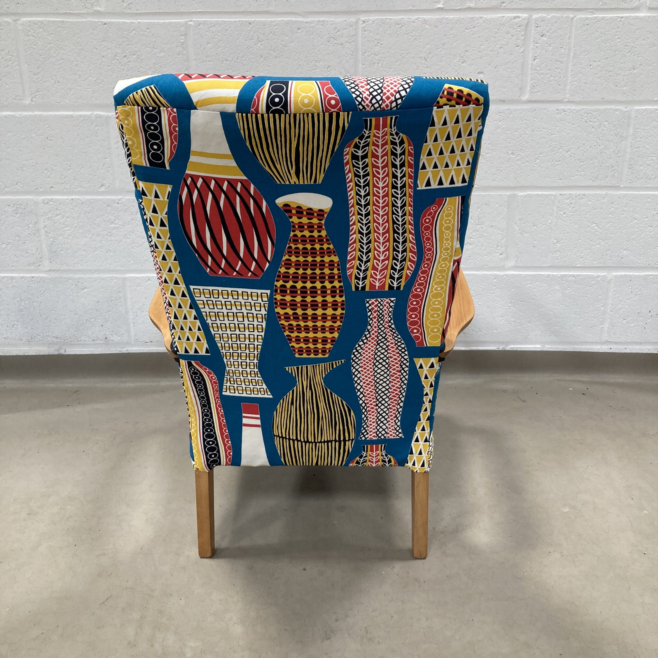 A 1960’s Parker Knoll chair recovered in sandersons Hayward - Image 7