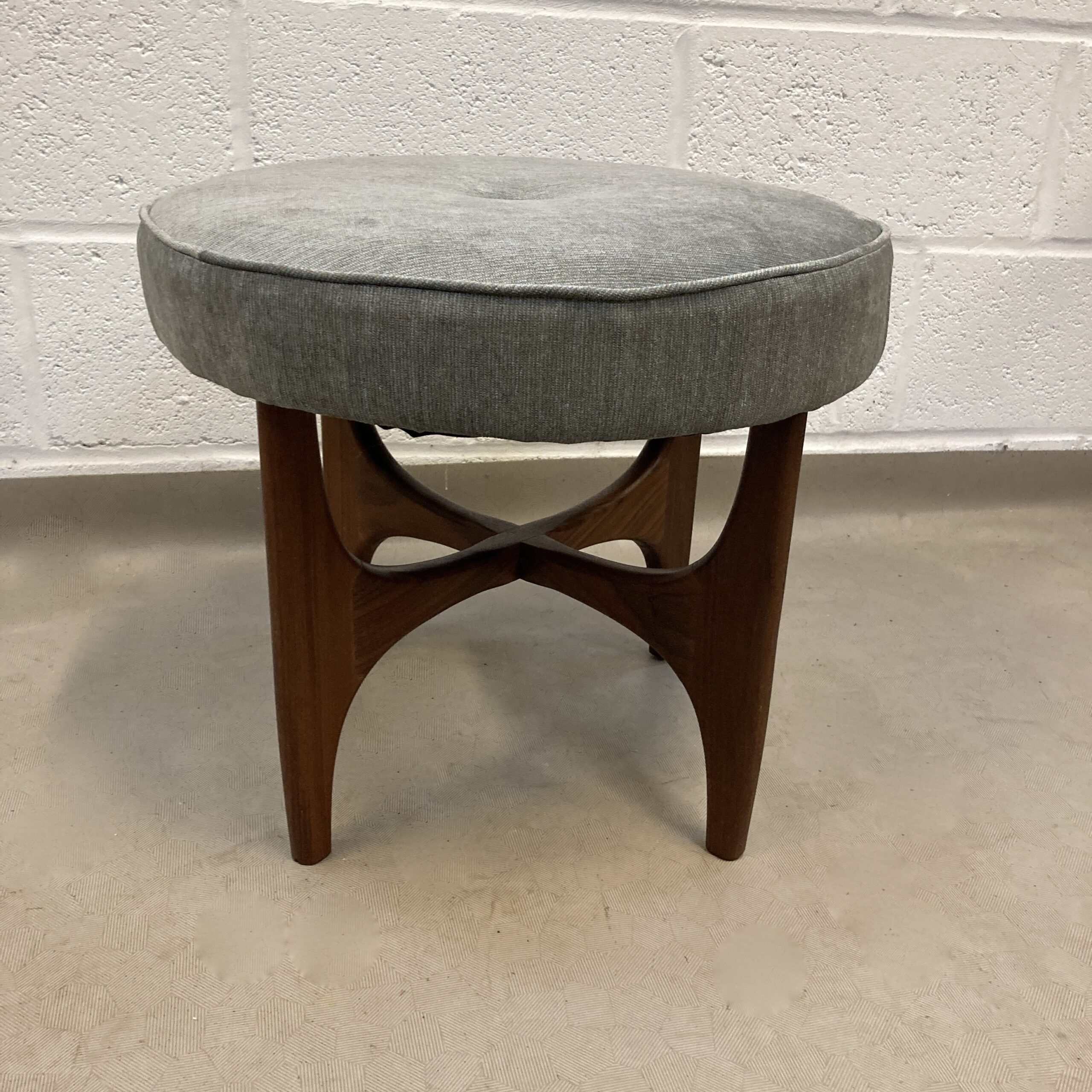 A 1960's G-Plan Fresco circular bedroom stool. - Image 2