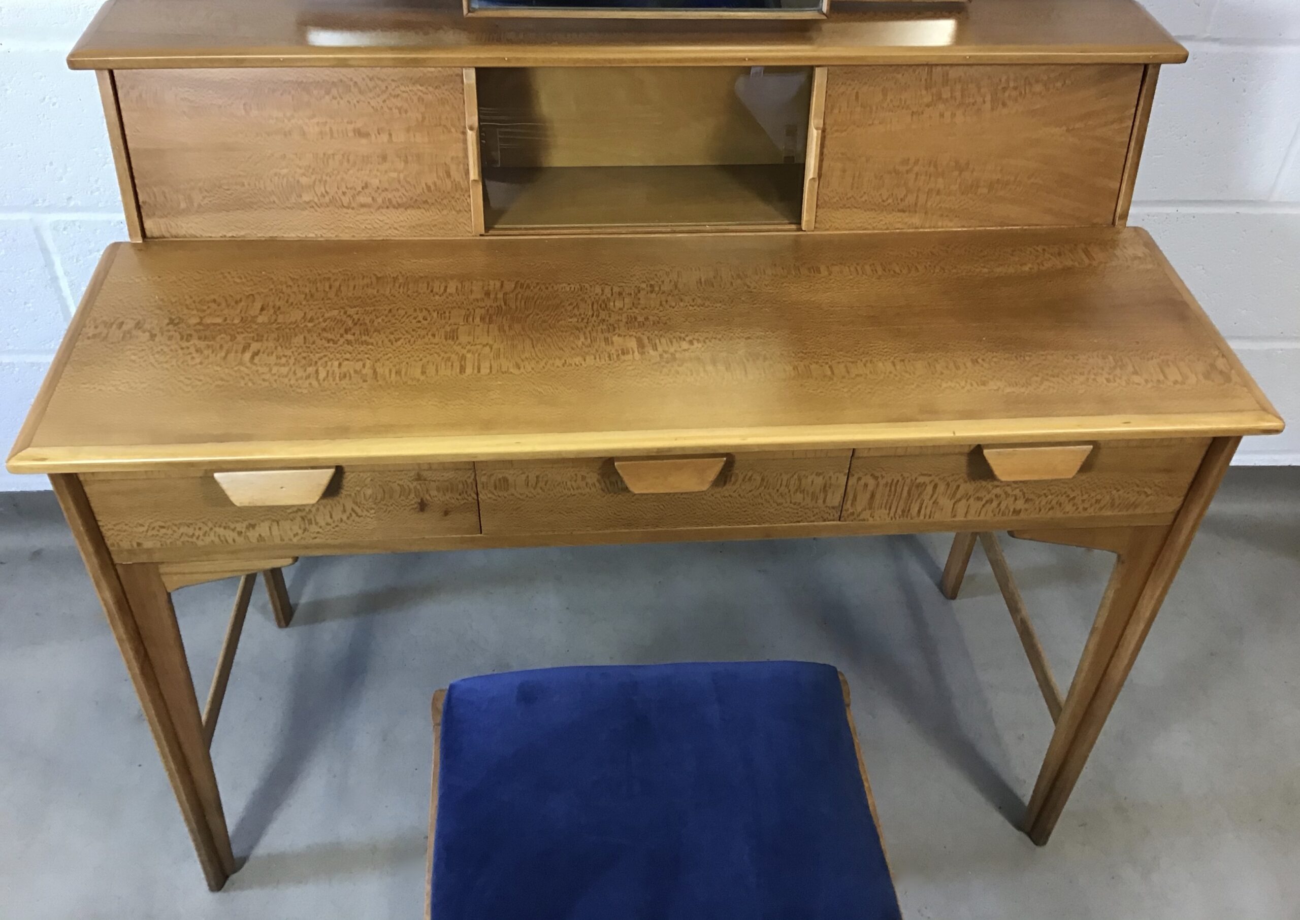 A Rare early 1950's Heals walnut and beech bedroom suite - Image 2