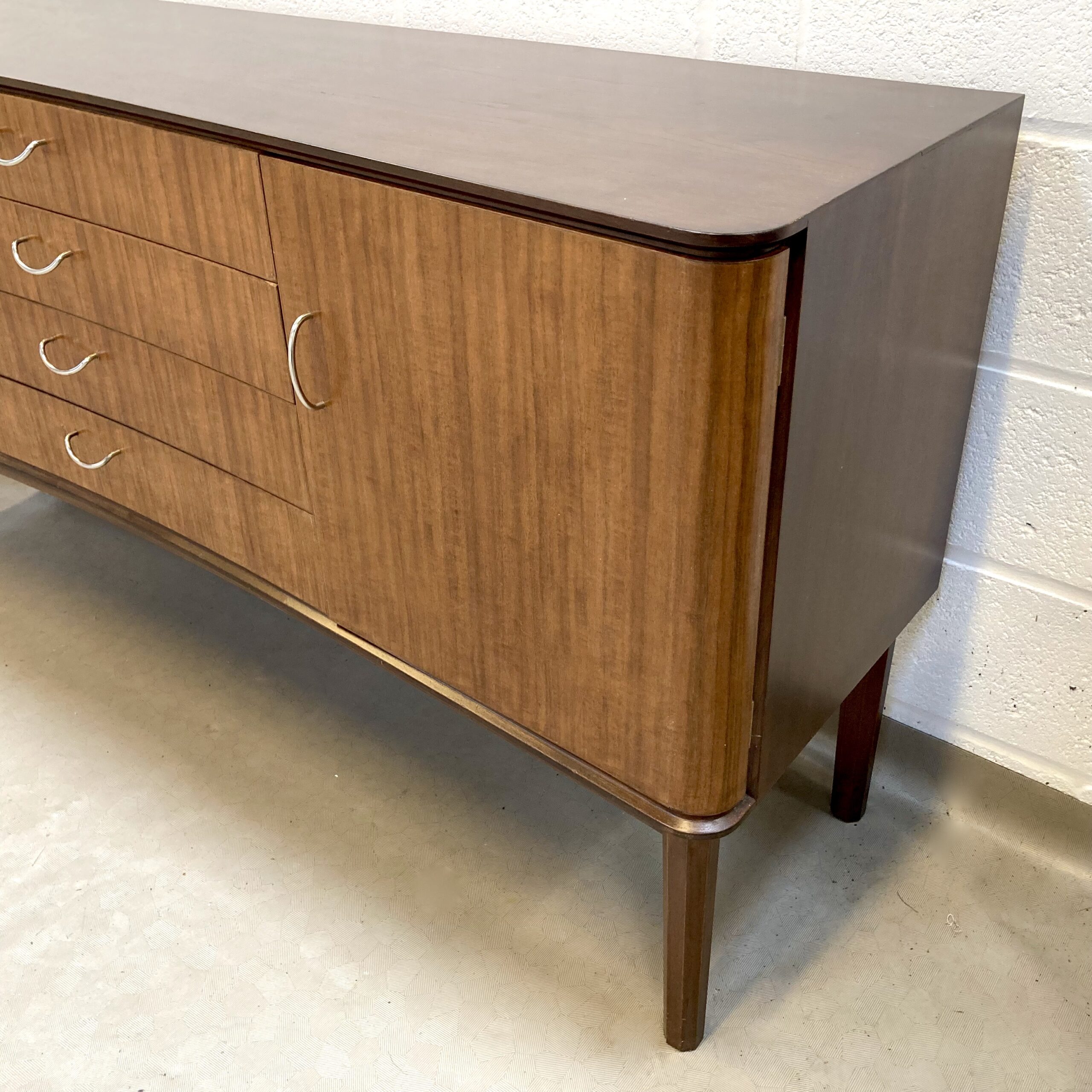 A 1960 Gordon Russell teak and Indian laurel sideboard pattern R810 - Image 14