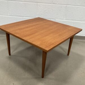 A Mid-century square teak coffee table