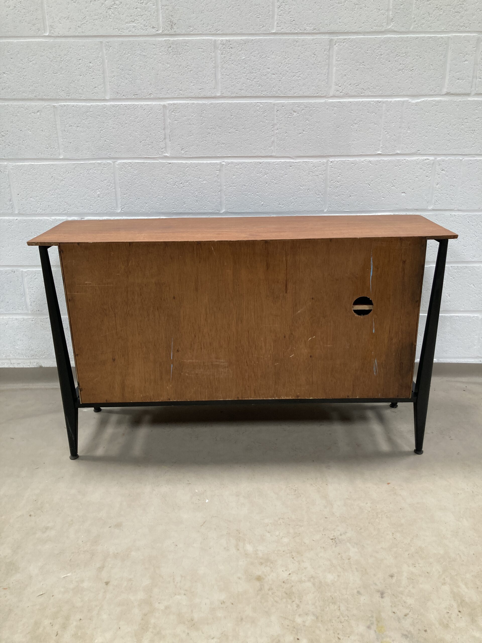A 1950s Midcentury teak and ebonized sideboard - Image 2