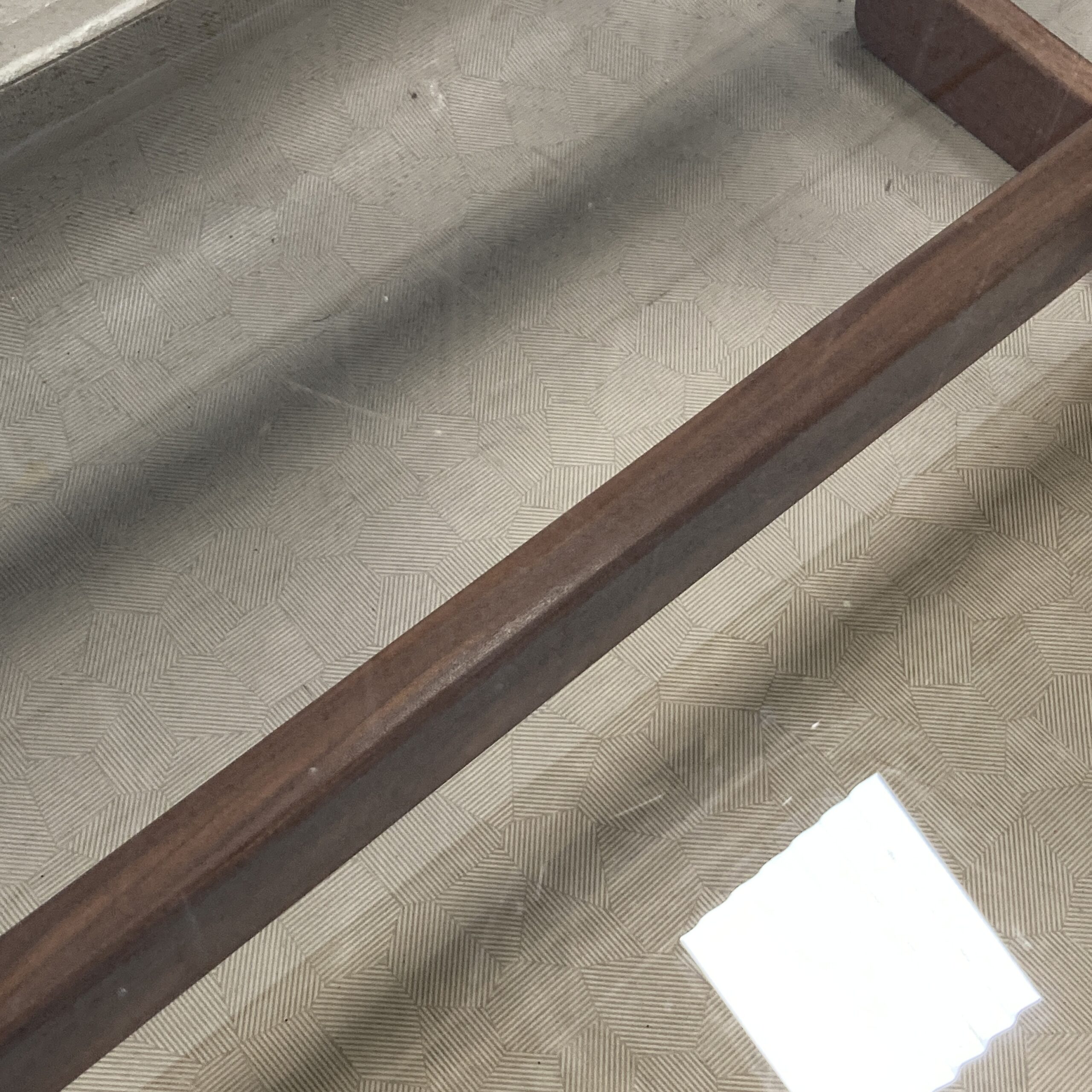 A 1970s G-plan teak, tiled and smoked glass coffee table. - Image 5